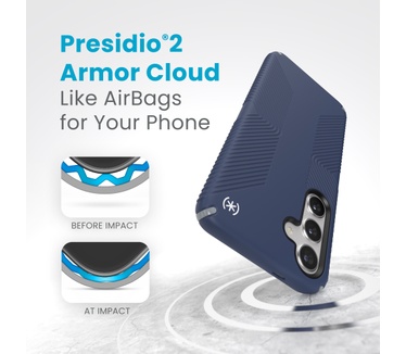 Speck Presidio2 Grip Samsung Galaxy S24 Plus Coastal Blue - with Microban