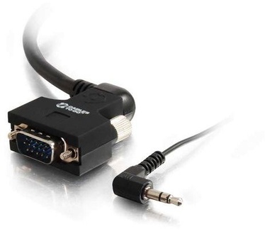 CablesToGo 1m VGA270+RA 3.5mm M/M