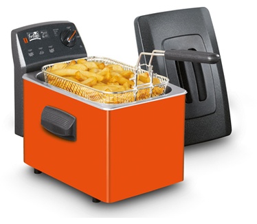 Fritel Fritel Turbo SF 4152 - Oranje frituurpan/friteuse 3l + 2200W - ook voor vast vet