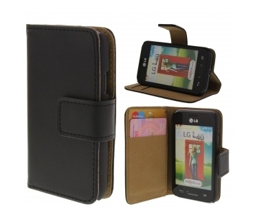 qMust LG L40 Wallet Case - Black