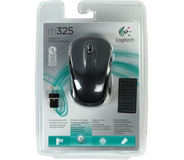 Logitech Wireless Mouse M325 (Donker Zilver)