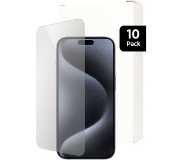 Mobiparts Regular Tempered Glass Apple iPhone 15 Pro Max- 10 Pack