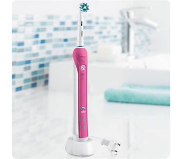 Oral-B PRO 2 2950 BLACK en PINK Cross Action