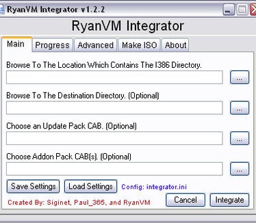 RyanVM Integrator 1.2.2 screenshot