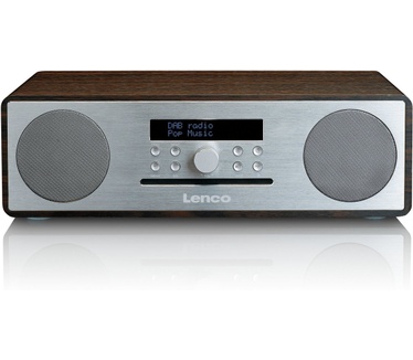 Lenco DAR-070 - DAB+ Tafelradio - Hout (walnoot) / Zilver