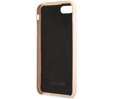 Guess Saffiano Strap Hard Case - Apple iPhone 7/8 (4.7") - Goud  Goud