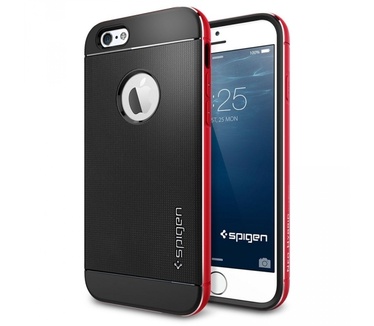 Spigen Case Neo Hybrid Metal Apple iPhone 6 SGP11040 (Metal Red) voor iPhone 6