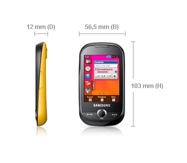 Samsung Corby  S3650 Zwart