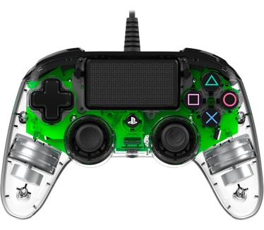 Nacon Officieel gelicenseerde Illuminated Wired Compact Controller voor PS4 - groen