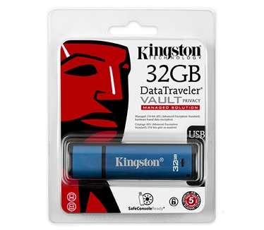 Kingston DataTraveler Vault Privacy Managed 32GB Blauw