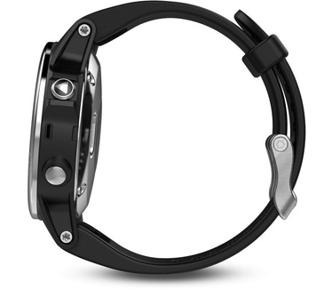 Garmin Fenix 5S (42mm, standaard glas) Zilver (Zwart)