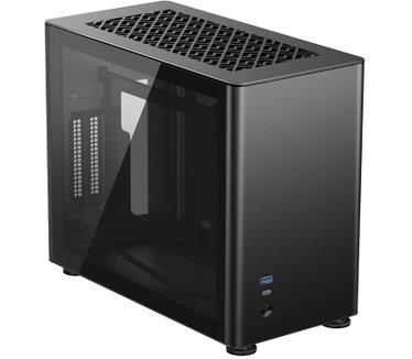 Jonsbo A4 Mini-ITX, Tempered Glass - zwart