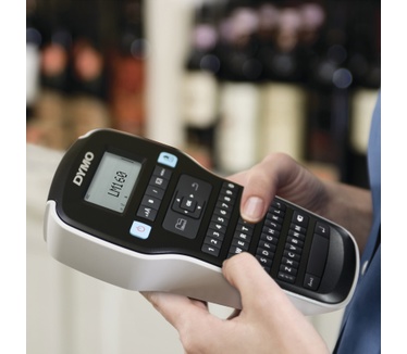 Dymo DYMO LabelManager 160 Labelmaker-startpakket | Handheld Labelprinter | met 3 rollen D1 etiketten QWERTZ-toetsenbord | Ideaal voor kantoor of thuis