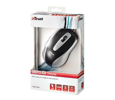 Trust EasyClick Mouse (Zwart)