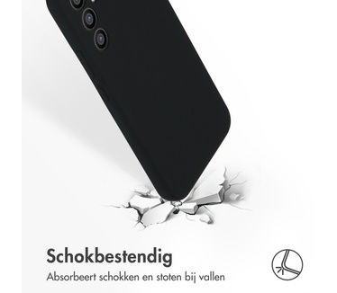 Accezz Liquid Silicone Backcover Samsung Galaxy A34 (5G) - Zwart