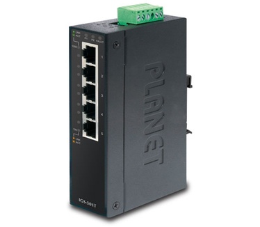 Planet IGS-501T 5-poort Industriële Din-rail Gigabit switch