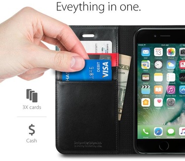 Spigen Wallet S Apple iPhone 7 Case - Black