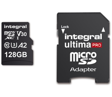 Integral 128GB MICRO SD CARD MICROSDXC UHS-1 U3 CL10 V30 A2 UP TO 170MB/s READ 130MB/s Write INTEGRAL