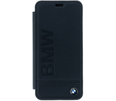 BMW Signature Leather Book Case - Samsung Galaxy S9 - Zwart  Zwart