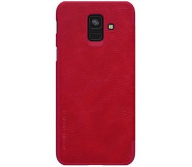 Nillkin Qin PU Leather Book Case Samsung Galaxy A6 (2018) - Rood  Rood