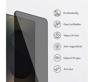 Accezz Gehard Glas Privacy Screenprotector + Applicator