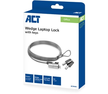 ACT AC9040 Wedge laptopslot met sleutels