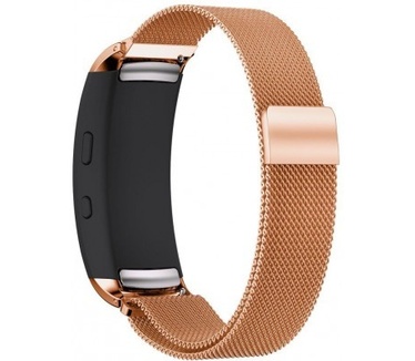 qMust Milanees armband voor Samsung Gear Fit 2 - Rose Gold