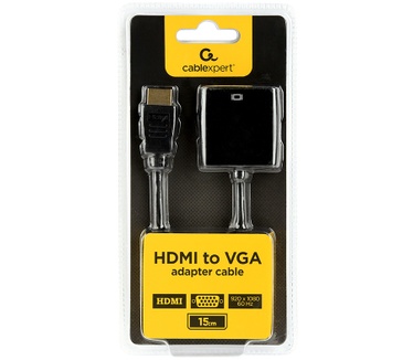 Gembird A-HDMI-VGA-04 Zwart