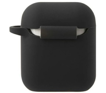 Mini Silicone Case voor Apple Airpods 1 & 2 - Zwart