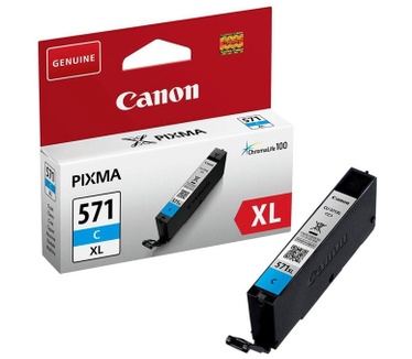 Canon CLI-571C XL inktcartridge cyaan hoge capaciteit (origineel)