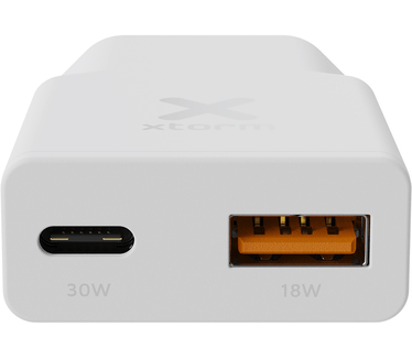 Xtorm Go2 SlimLine USB USB-C Snellader 33W Wit
