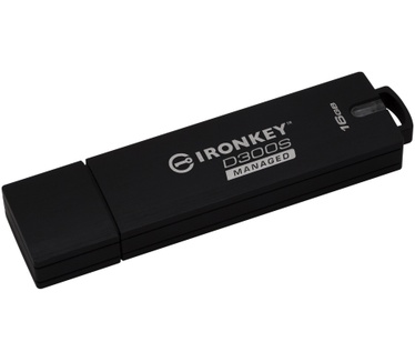 Kingston IronKey D300 Serialized Managed 16GB Zwart