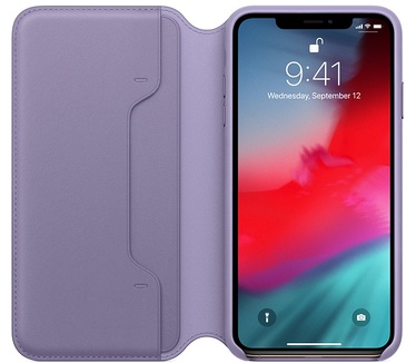 Apple iPhone Xs Max Leather Folio (iPhone XS Max) Paars