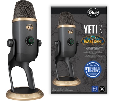 Blue Microphones Blue Yeti X World of Warcraft Edition Professionele Gaming streaming USB-microfoon met Blue VO!CE-effecten, inclusief stemregeling met Warcraft-voorinstellingen en exclusieve HD-audiosamples