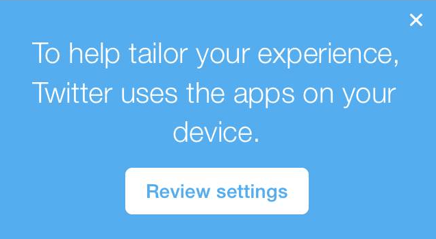 Twitter applicatiegebruik