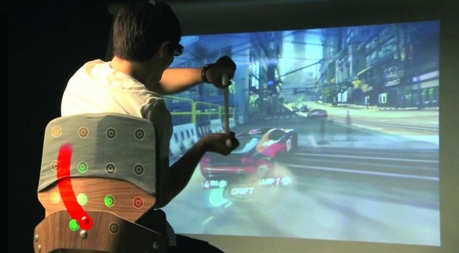 Disney's surround haptics-stoel