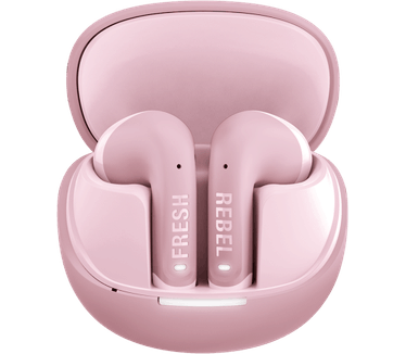 Hama Fresh 'n Rebel Twins Core 2 - Draadloze oordopjes - Bluetooth oortjes met 40 uur speeltijd - Met Microfoon en App - Pastel Pink Groen