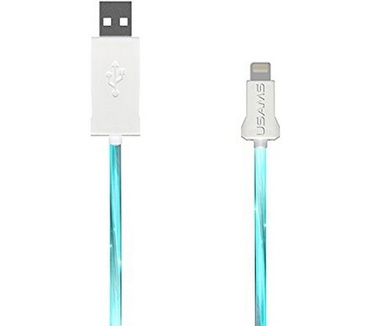 Usams U-Shine Series LED Lightning Kabel (100cm) - Groen