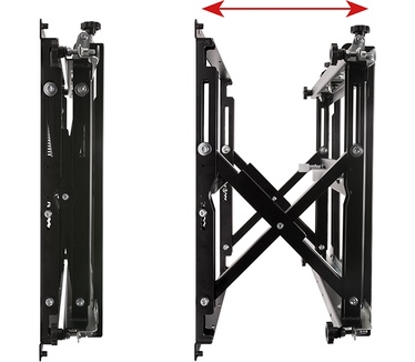 B-Tech Professional Video Wall Mount with Quick Lock Push System