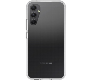 Otterbox OtterBox Drop Protection-bundel voor Galaxy A34 5G; React doorzichtige behuizing getest volgens militaire standaard en prestatie glazen schermbeschermer 2x antikrastechnologie (Galaxy A34 5G) Transparant