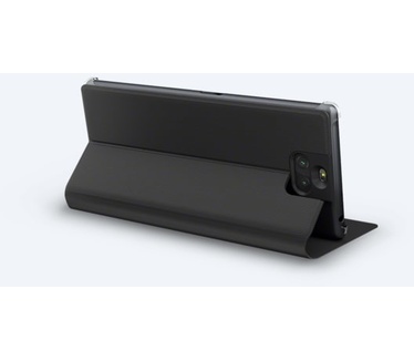 Sony Xperia 10 Plus PU Leather Book Stand Case  Zwart