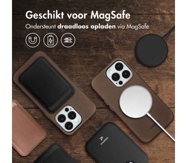 Accezz Vintage Leather Magsafe Backcover