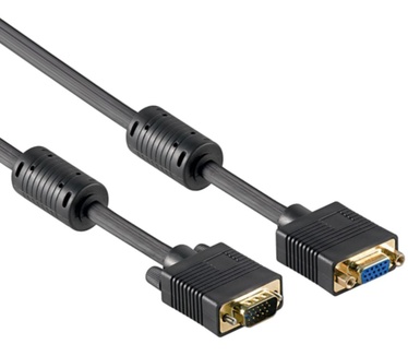 Allteq VGA verlengkabel - Zwart