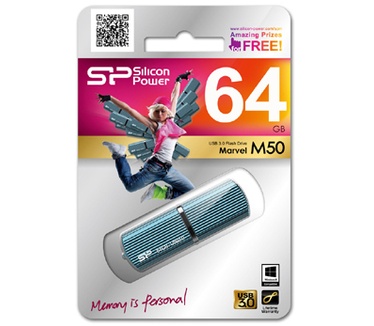 Silicon Power Marvel M50 128GB Blauw
