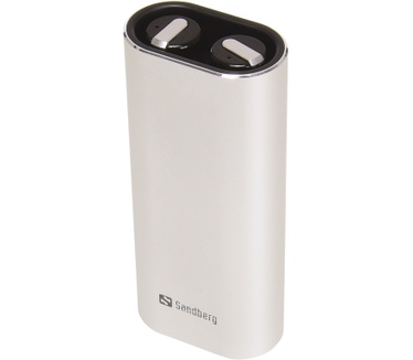 Sandberg Bluetooth Earbuds + Powerbank (Zilver)