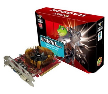 Palit http://www.palit.biz/main/vgapro.php?id=985#spec PALIT RADEON HD4650 SUPER+ 1024Mb- Pci-E Dvi Hdmi