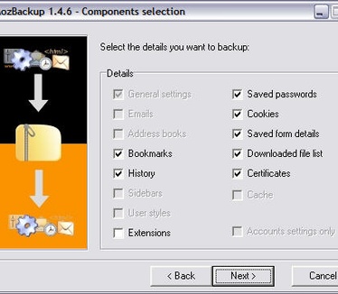 MozBackup 1.4.6 screenshot