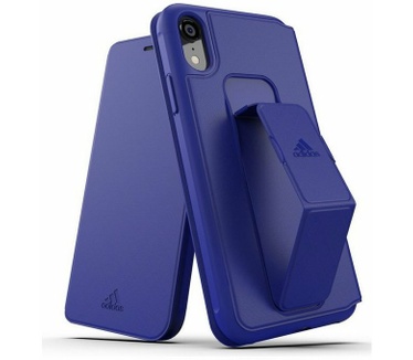 Adidas Folio Grip Book Case voor Apple iPhone XR (6.1") - Blauw Blauw