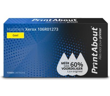 PrintAbout Huismerk Xerox 106R01273 Toner Geel
