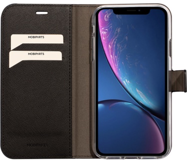 Mobiparts Saffiano Wallet Case Apple iPhone XR Black
